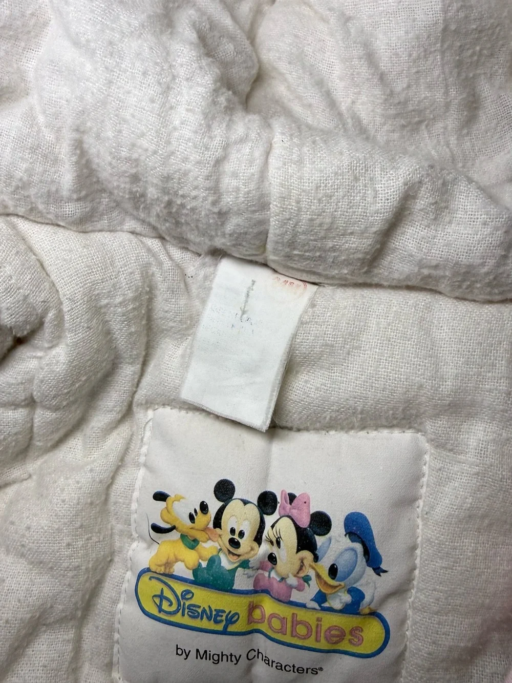 Vintage 1980s Kids Toddlers Disney Minnie Mouse & Pluto Embroidered Snowsuit